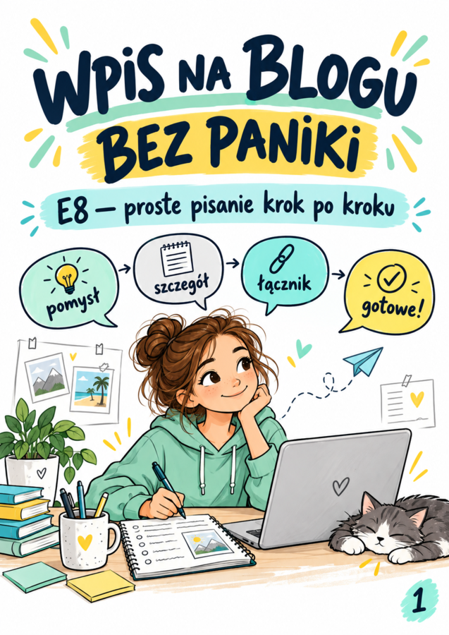 Wpis na blogu na egzaminie ósmoklasisty – sketchnote, ćwiczenia dla początkujących