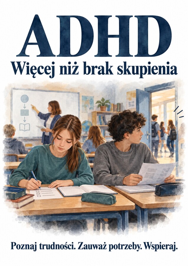 ADHD – Gazetka szkolna | 16 plansz A4