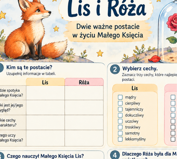 Pakiet materiałów do lektury "Mały Książę"