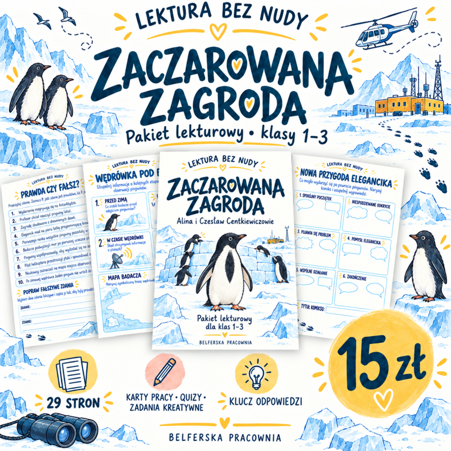 „Zaczarowana zagroda” – kompletny pakiet lekturowy dla klas 1–3
