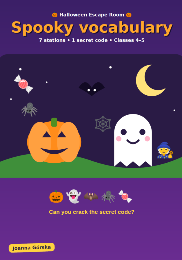 Spooky Vocabulary- Halloween Escape Room