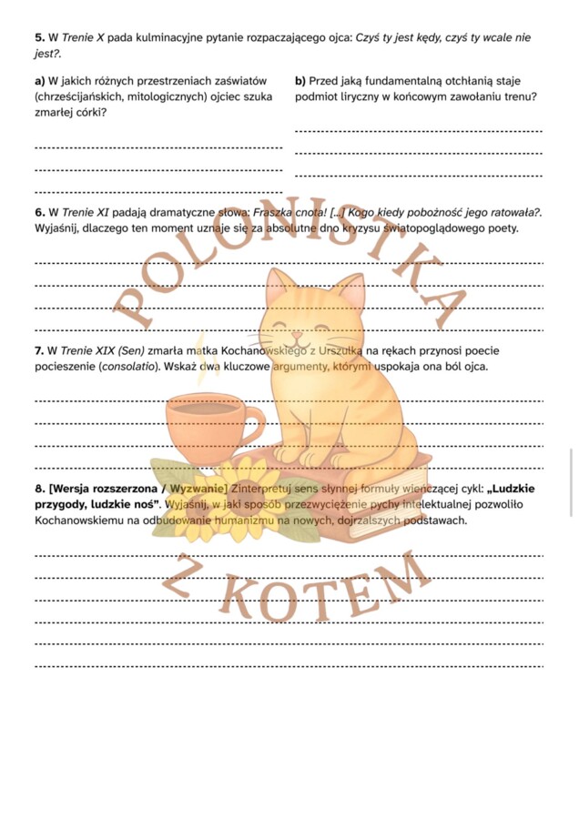 Renesans – Kompletny Zeszyt Ćwiczeń i Karty Powtórzeniowe z Języka Polskiego