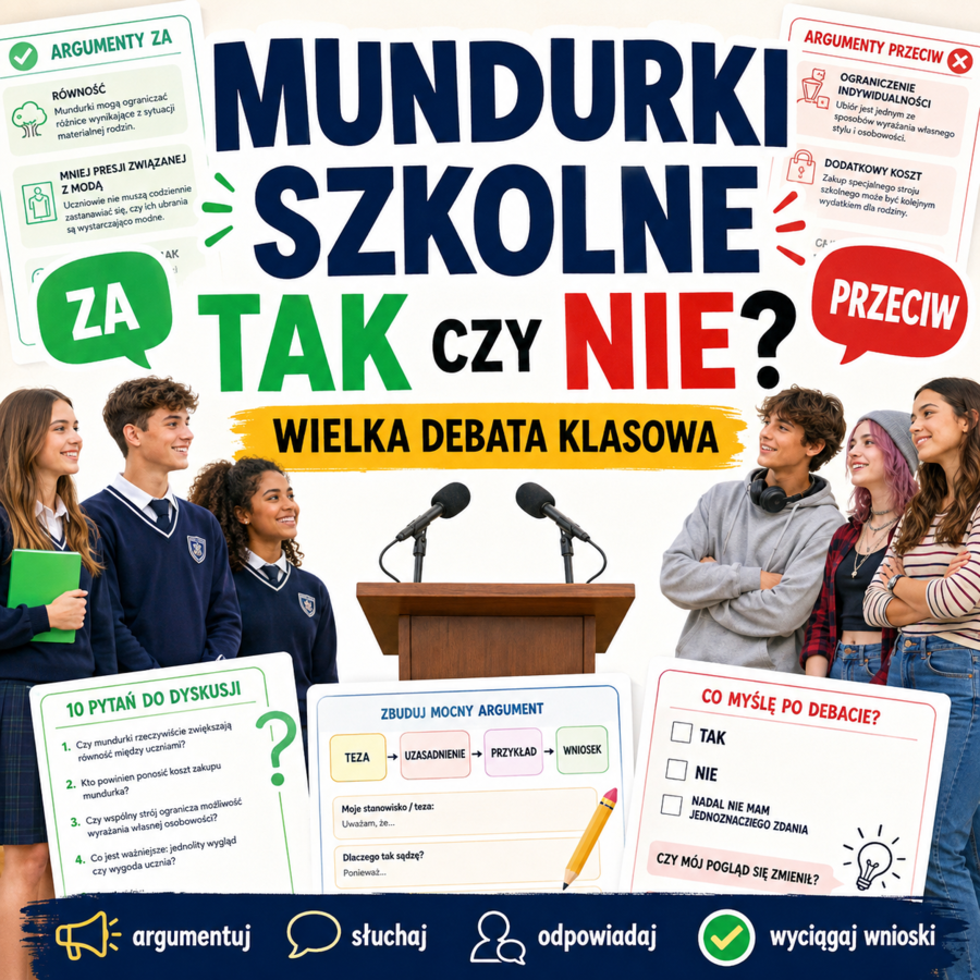 Mundurki szkolne — TAK czy NIE? Wielka debata klasowa