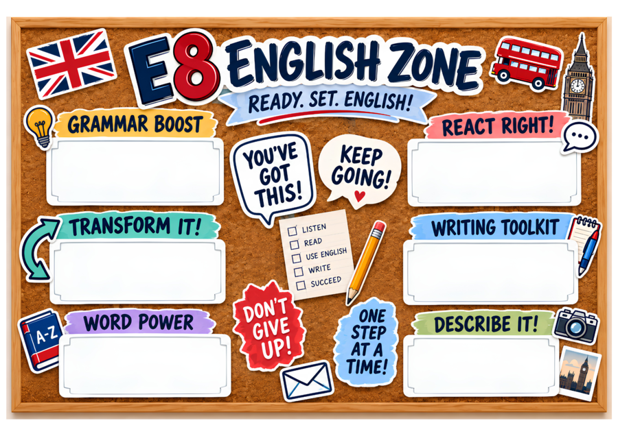 EGZAMIN 8 – ENGLISH ZONE | Całoroczna gazetka + 246 wymiennych kart | język angielski kl. 8