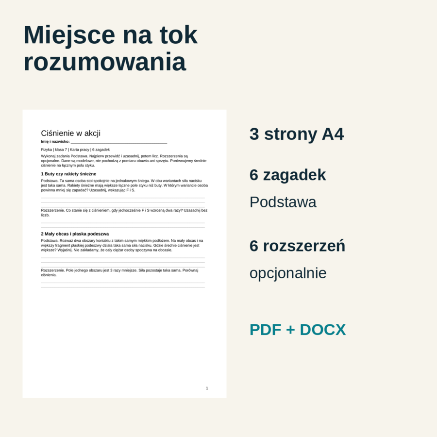 Ciśnienie w akcji - 6 zagadek z codziennego życia | Fizyka, klasa 7