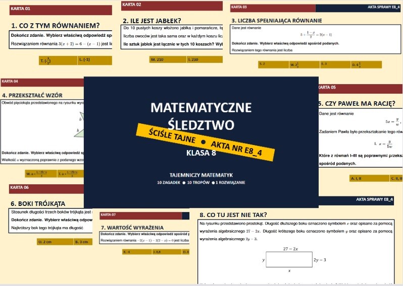 Równania - matematyczne śledztwo