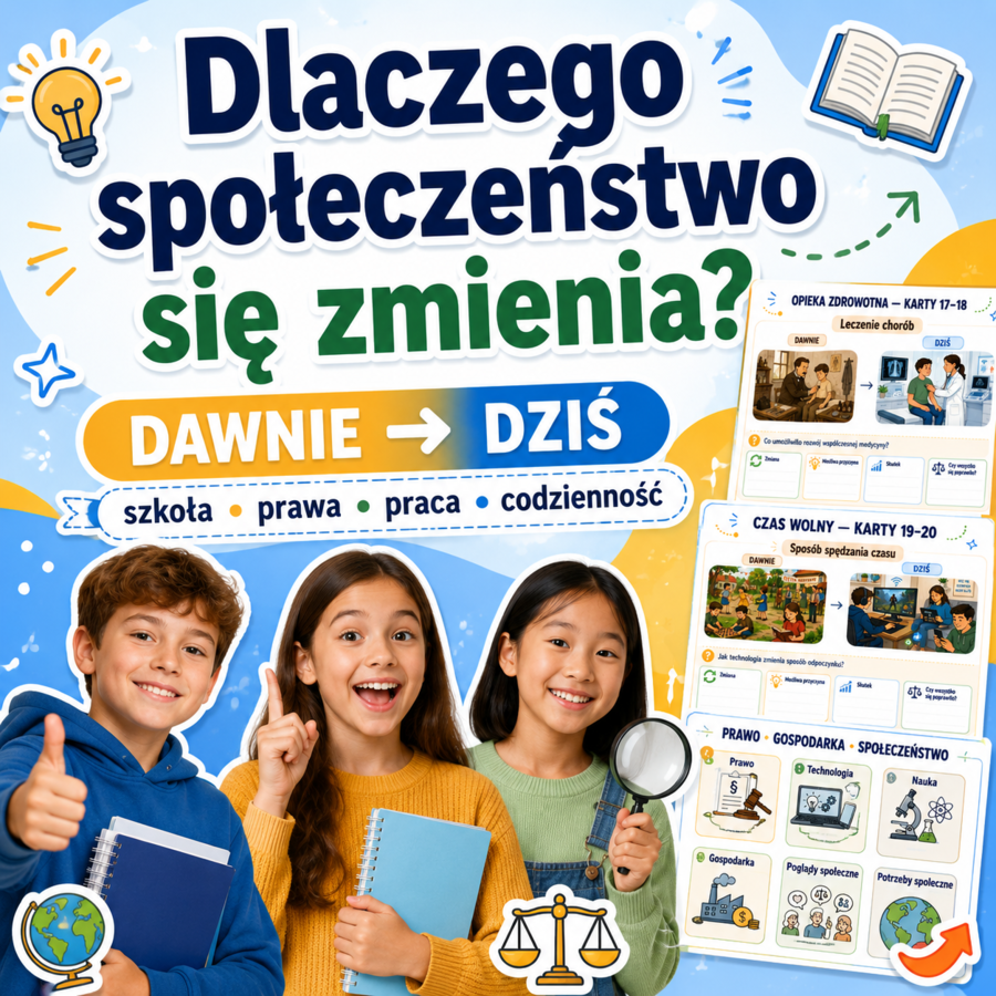 Dlaczego społeczeństwo się zmienia? — historia praw, szkoły, pracy i codzienności