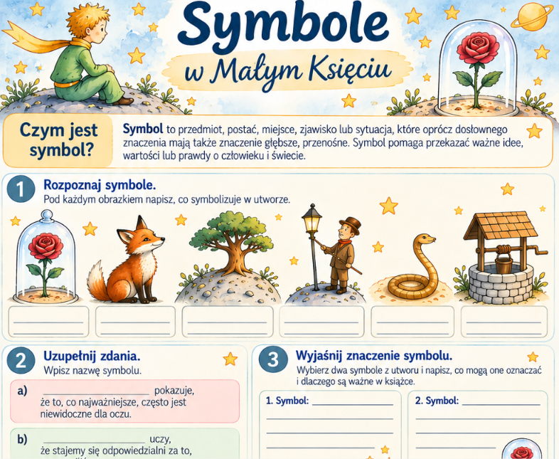 Pakiet materiałów do lektury "Mały Książę"
