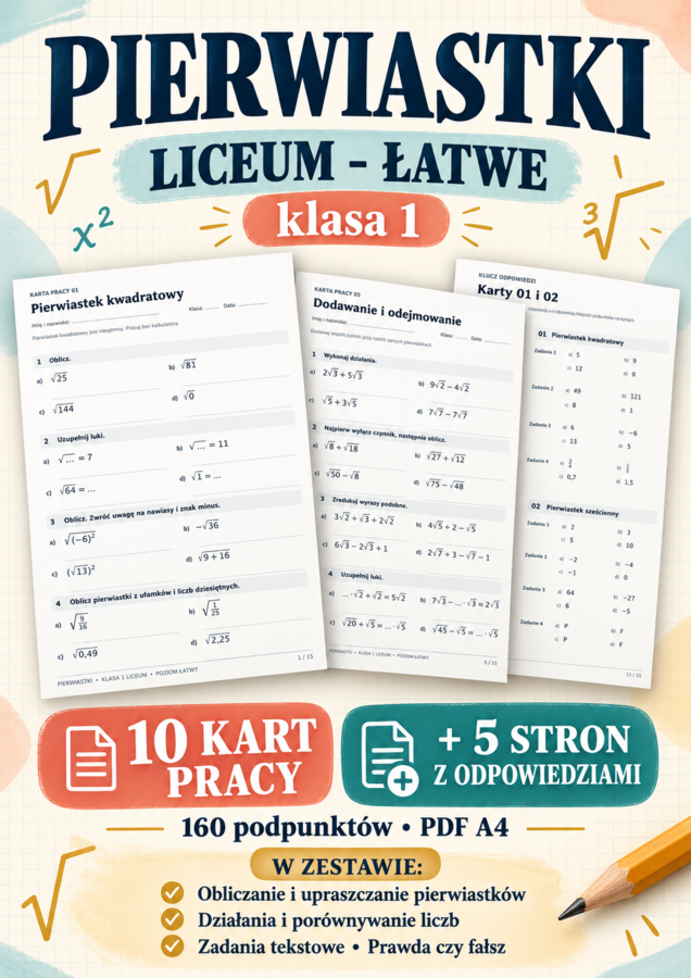 PIERWIASTKI-LICEUM-ŁATWE-klasa 1