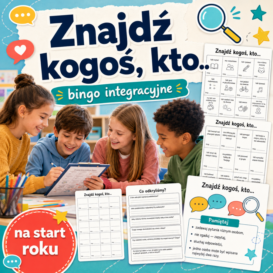 Znajdź kogoś, kto… — 40 sposobów na odkrywanie podobieństw