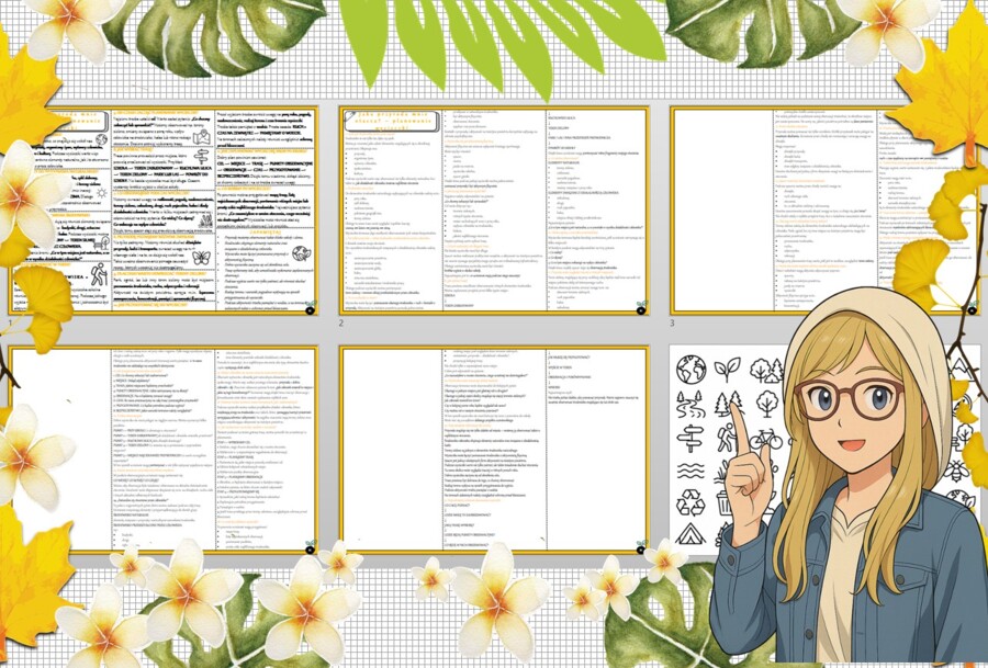 Sketchnotka/notatka - dla ucznia i przypomnienie dla nauczyciela w pdf. Temat "Jaka przyroda mnie otacza-planowanie wycieczki". Edukacja zdrowotna. Klasa 5.