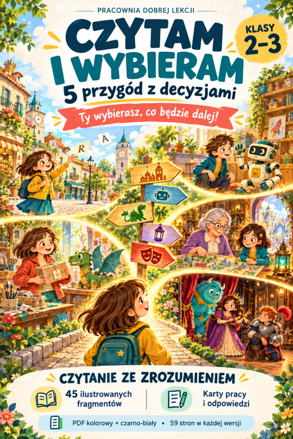 Czytam i wybieram. 5 przygód z decyzjami. Czytanie ze zrozumieniem dla klas 2–3