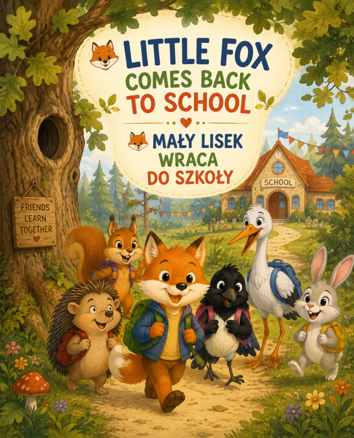 Little Fox comes back to school - story - e-book - z dodatkowymi materiałami
