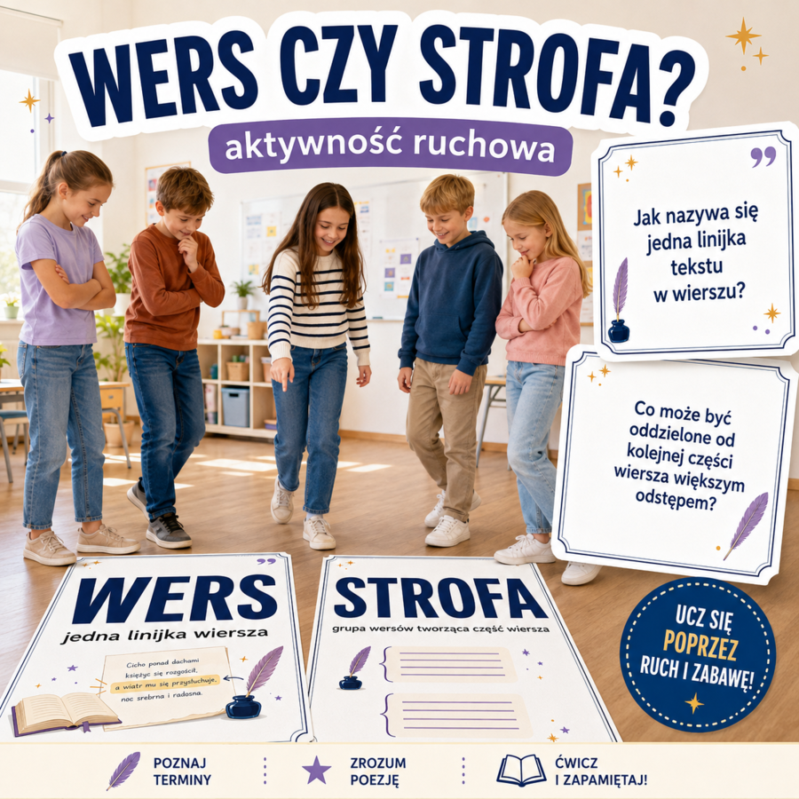 Wers czy strofa? – dwa wielkie napisy do podłogi
