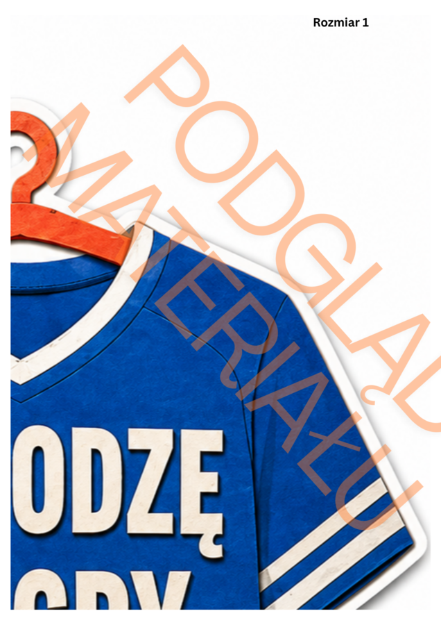 GRAMY O WIĘCEJ NIŻ WYNIK! – wielkoformatowa gazetka na WF i sport | koszulka w 3 rozmiarach