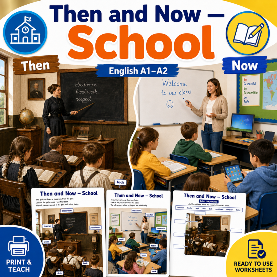 Then and Now — School