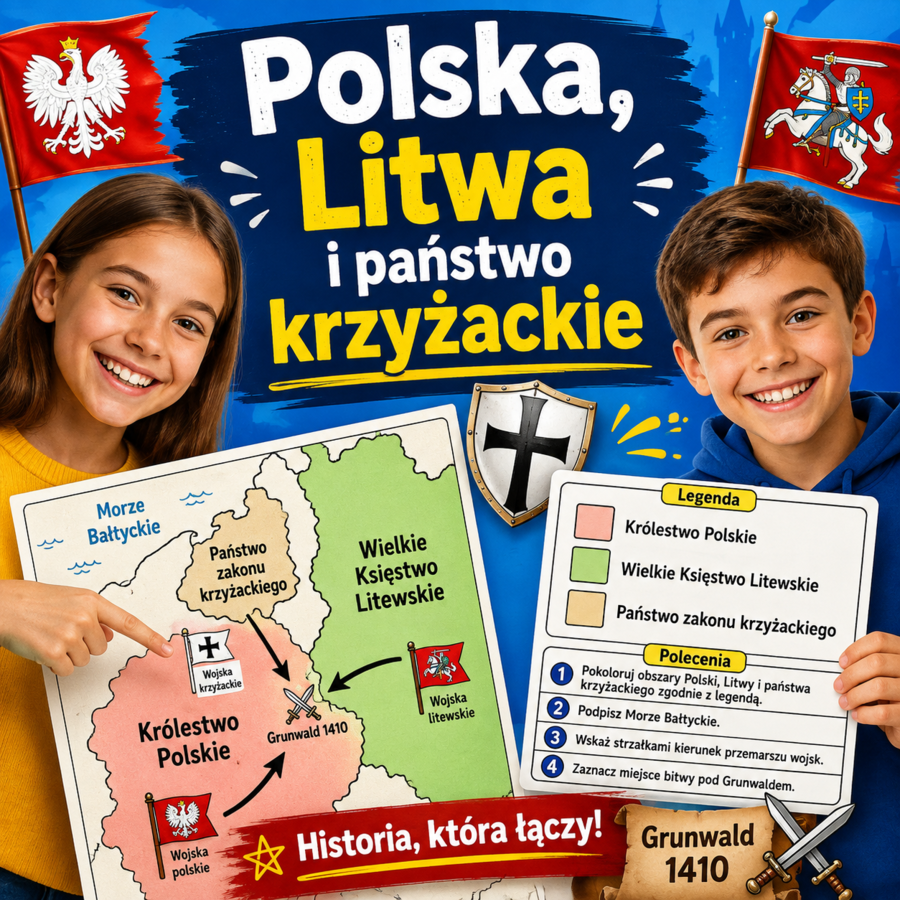 Polska, Litwa i państwo krzyżackie