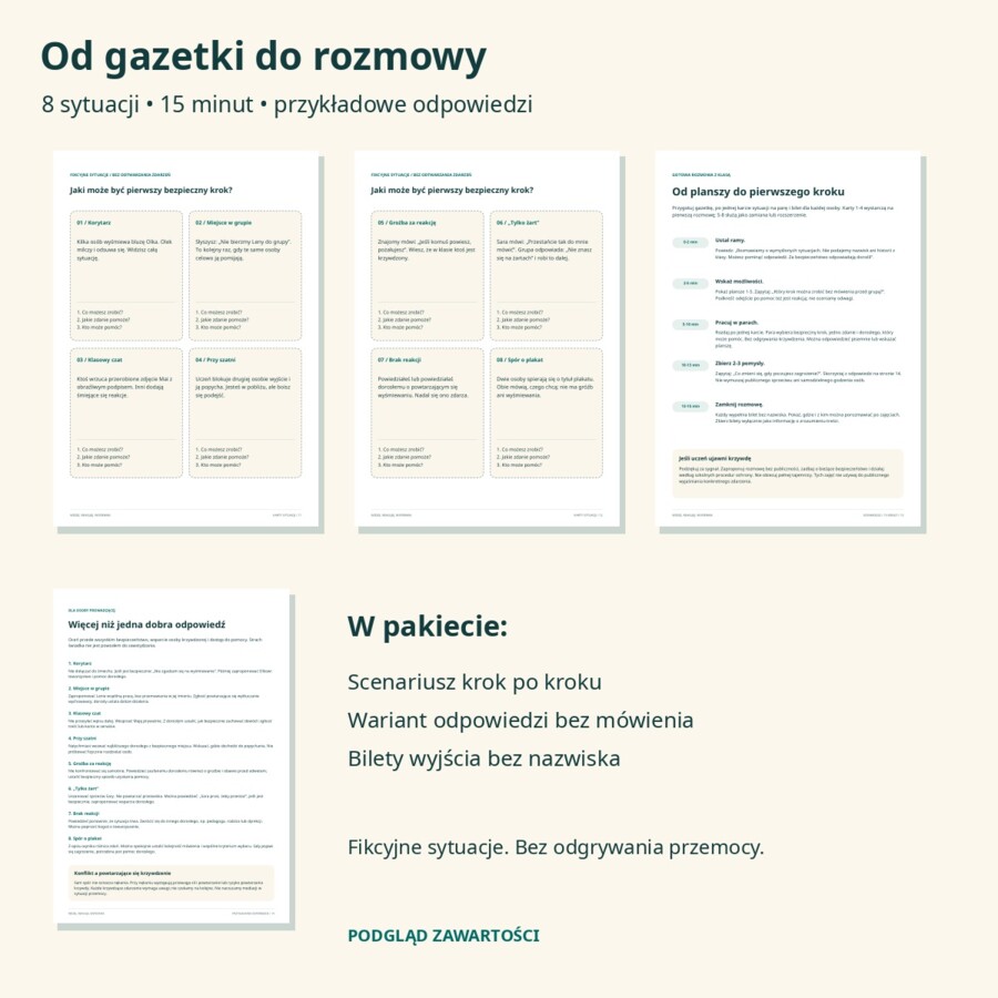 Widzę. Reaguję. Wspieram. – świadek przemocy, kl. 4–8