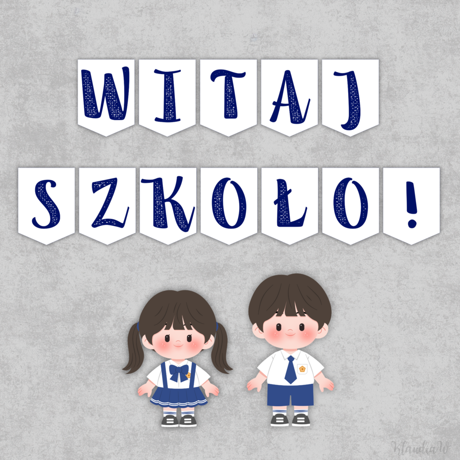 WITAJ SZKOŁO! - dekoracja na rozpoczęcie roku szkolnego