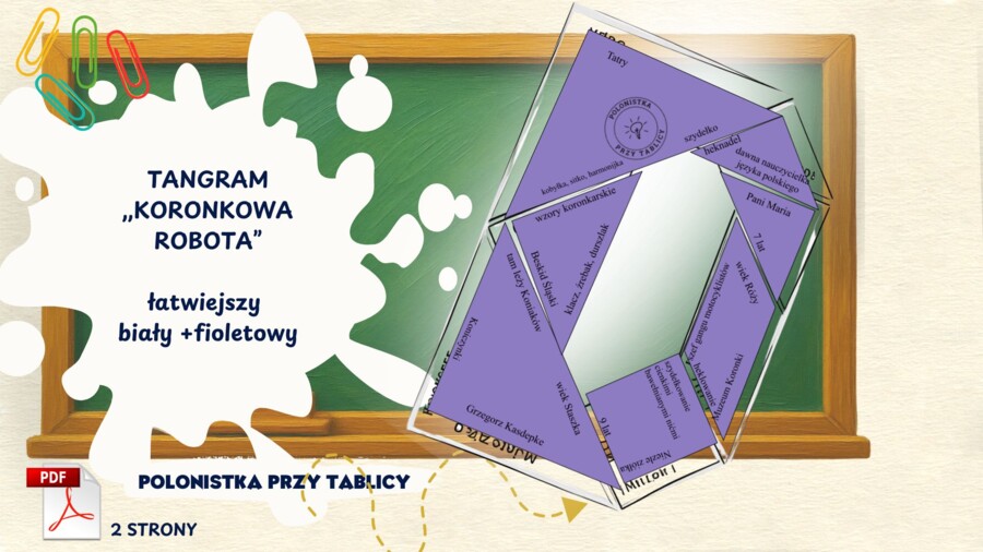 Tangram ,,Koronkowa robota" łatwiejszy