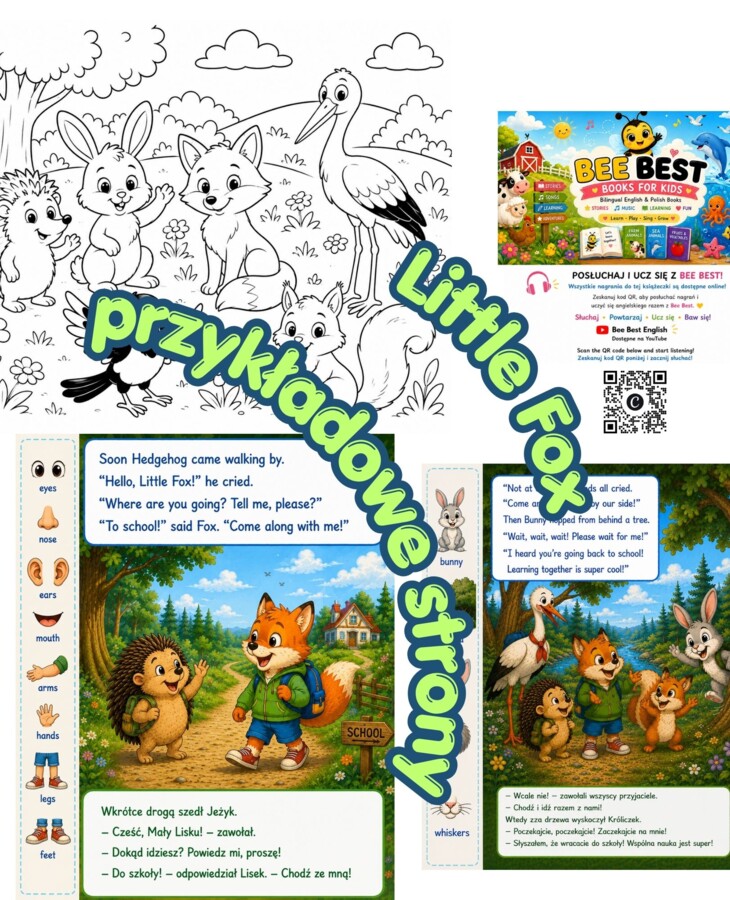Little Fox comes back to school - story - e-book - z dodatkowymi materiałami