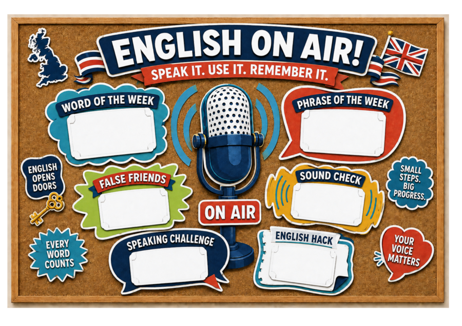 ENGLISH ON AIR! – całoroczna gazetka do języka angielskiego | 192 wymienne karty | klasy 6–7