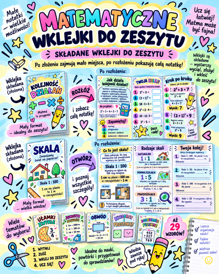 Wklejki - klasa 4
