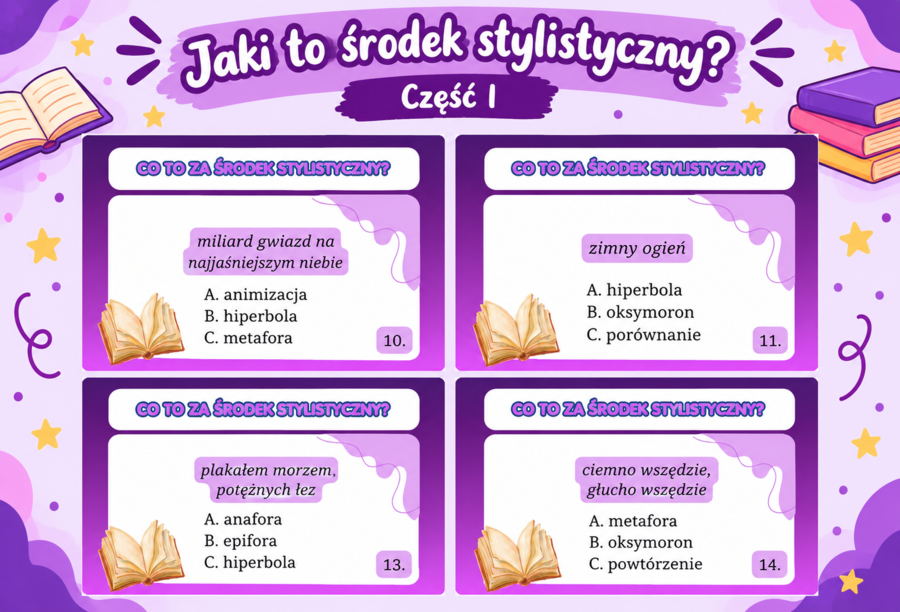 Jaki to środek stylistyczny? CZĘŚĆ I