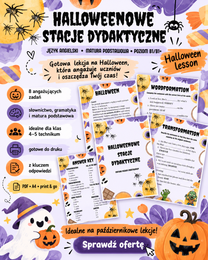 halloween  stacje dydaktyczne