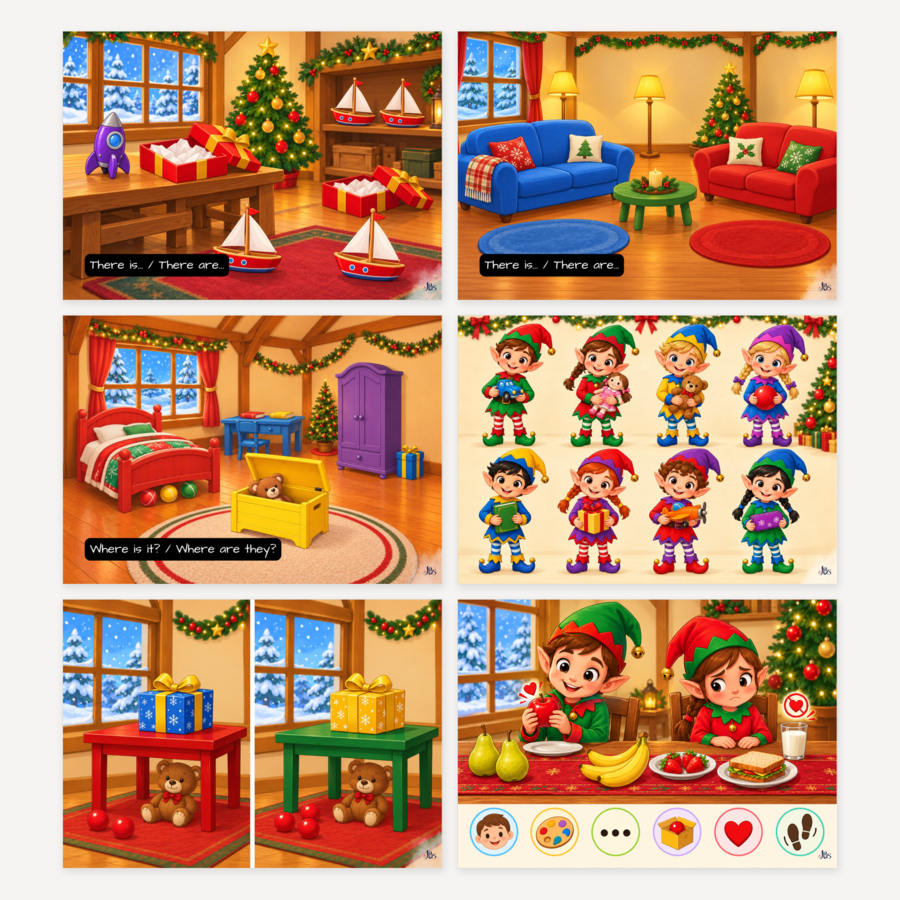Christmas – angielski dla klas 1–3 – świąteczna mega powtórka z odpowiedziami