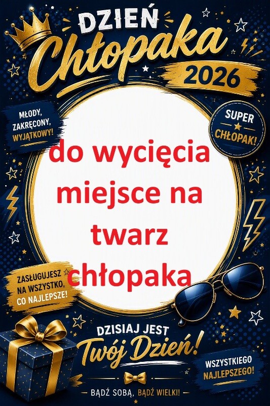 Fotoramka na Dzień Chłopaka do wydruku.