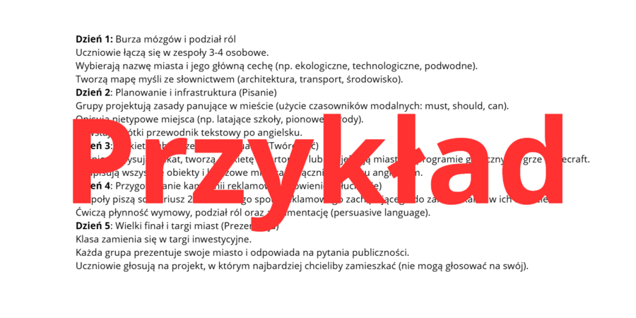 Five-Day Projects- zbiór pięciu angażujących projektów językowych