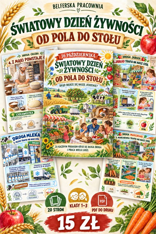 🌾🍎 ŚWIATOWY DZIEŃ ŻYWNOŚCI – OD POLA DO STOŁU 🥕🥛