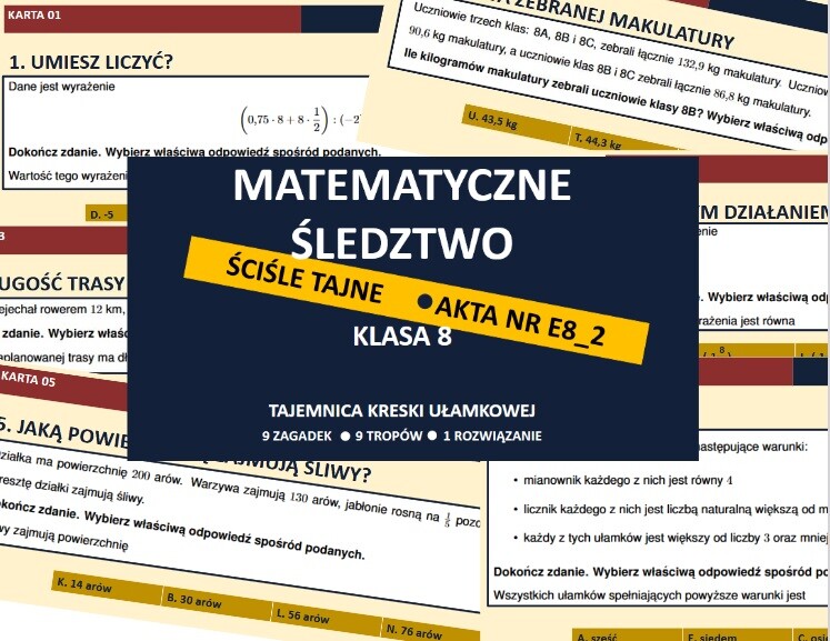 Działania na ułamkach zwykłych - matematyczne śledztwo
