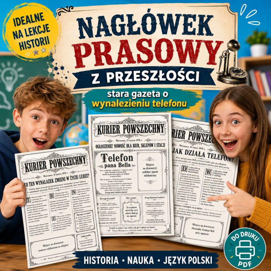 Nagłówek prasowy z przeszłości