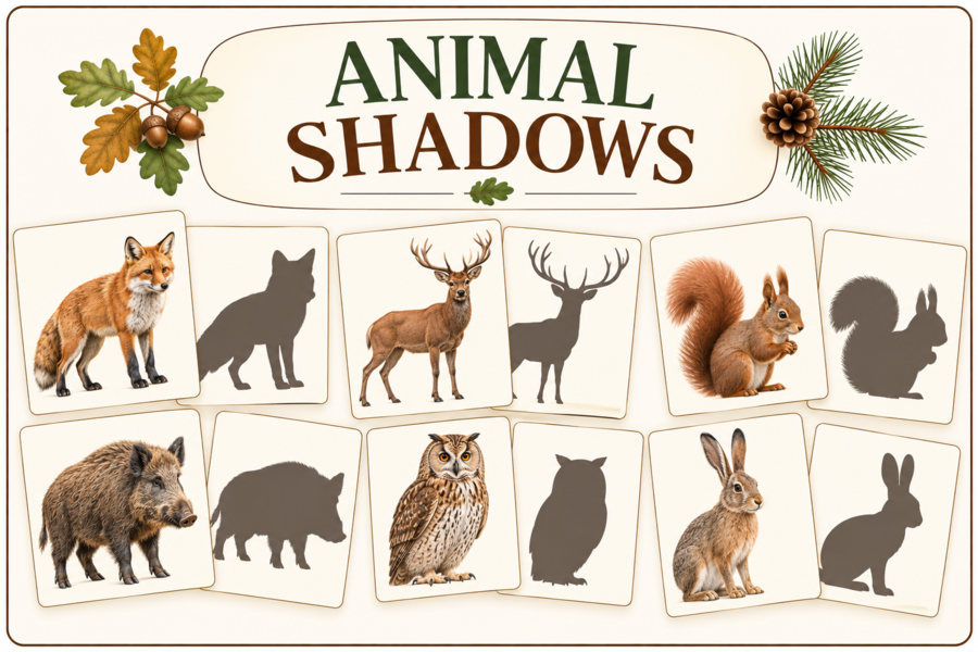 FOREST ANIMALS IN POLISH  WOODS- kompletny pakiet do angielskiego.