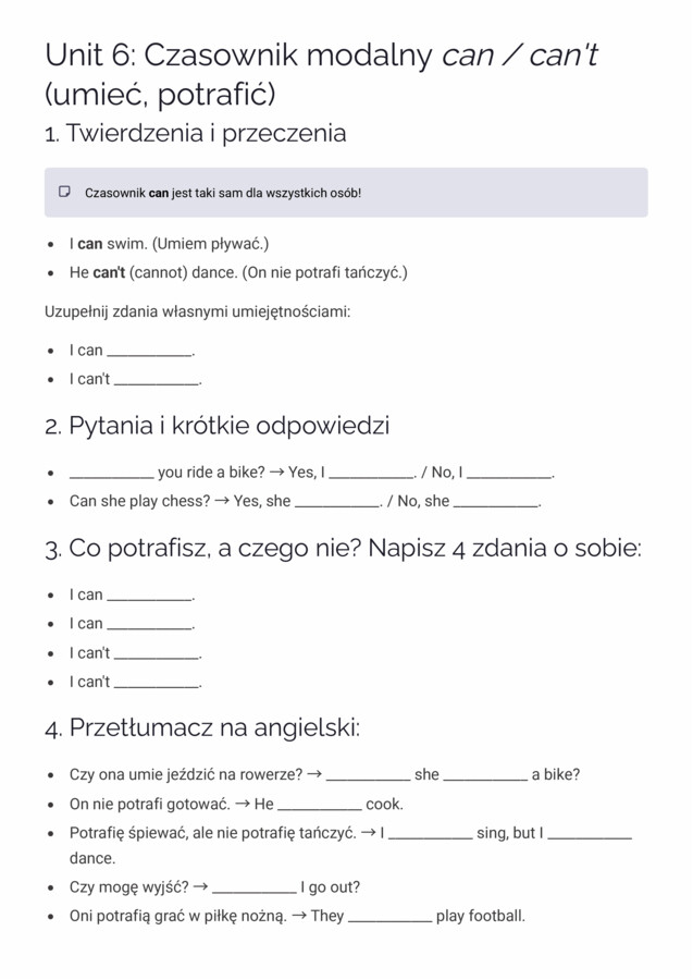 Together 4: Gramatyka bez Sekretów – Karty Powtórzeniowe
