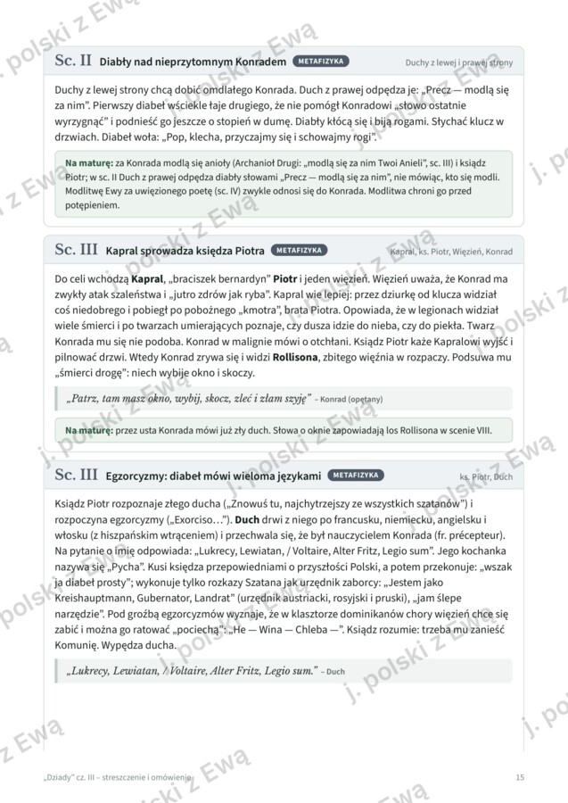 Dziady III - kompletne kompendium wiedzy na maturę