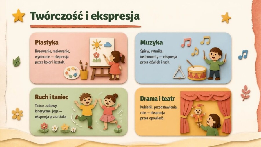 Rozpoczęcie roku przedszkolnego - gazetka lub prezentacja o adaptacji i rozwoju dziecka
