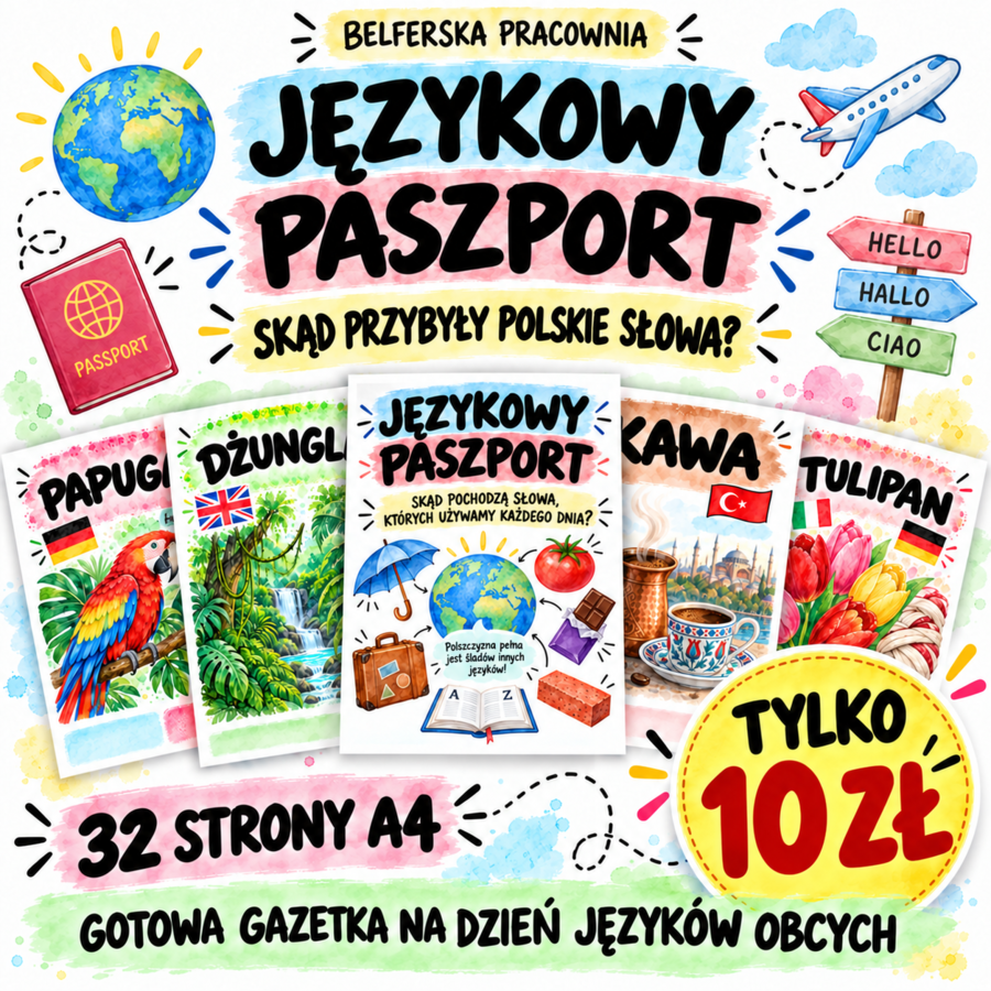 🌍 JĘZYKOWY PASZPORT – skąd przybyły polskie słowa? ✈️📖