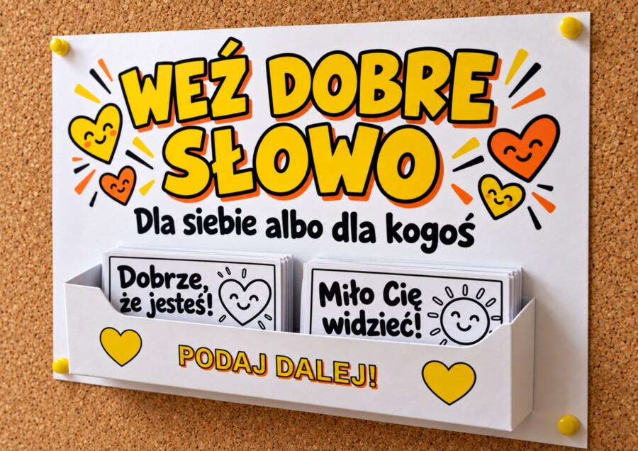 WEŻ DOBRE SŁOWO - 100 karteczek - na Dzień Życzliwości