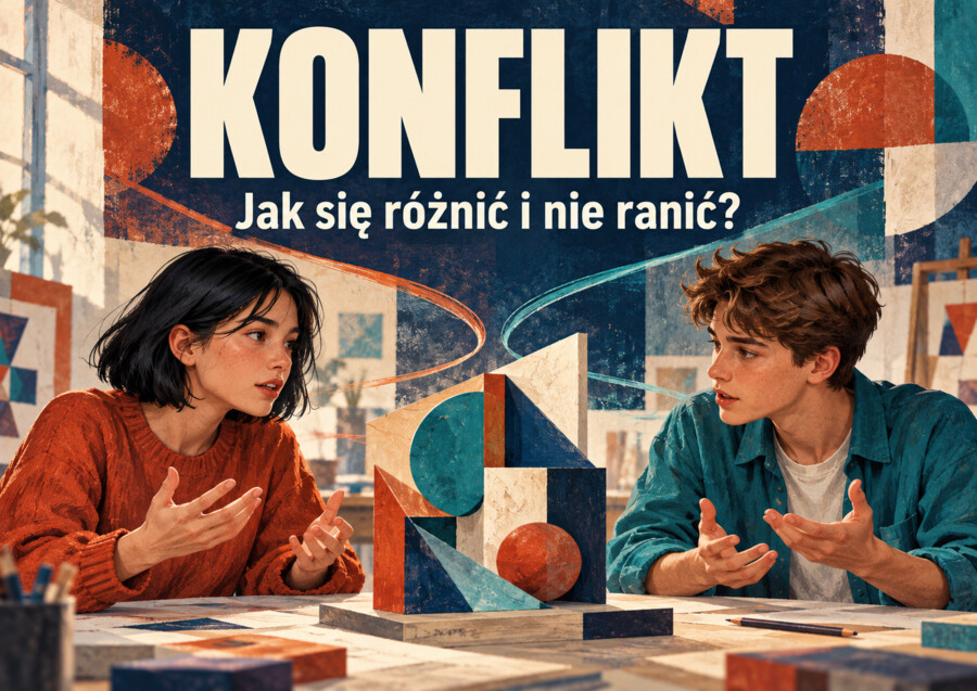 KONFLIKT — Jak się różnić i nie ranić? | 20 plansz A4 | Gazetka edukacyjna