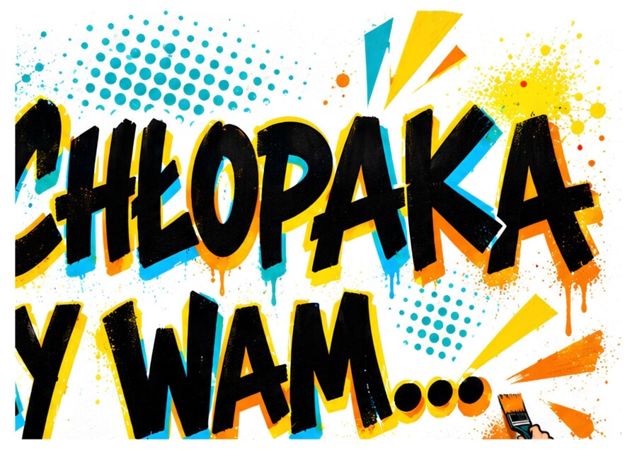 DZIEŃ CHŁOPAKA - gazetka w stylu komiksowym
