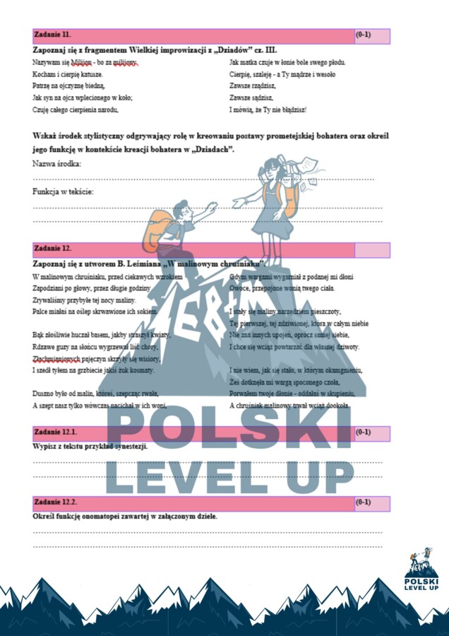 Środki stylistyczne_test 25 zadań+ klucz odpowiedzi_Polski Level Up