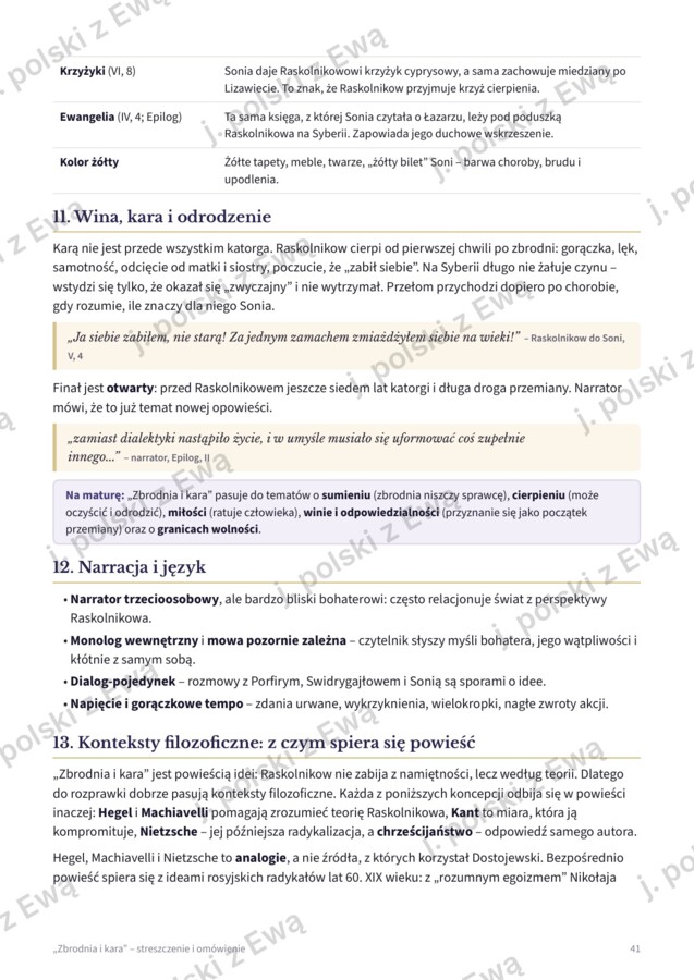 Zbrodnia i kara - kompletne kompendium wiedzy na maturę