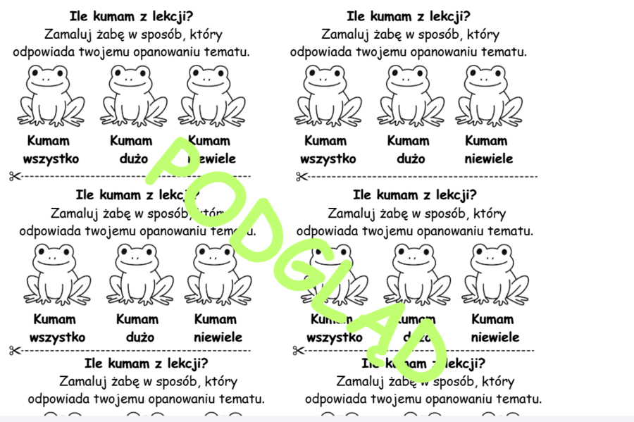 Wklejki  ile kumam z lekcji?