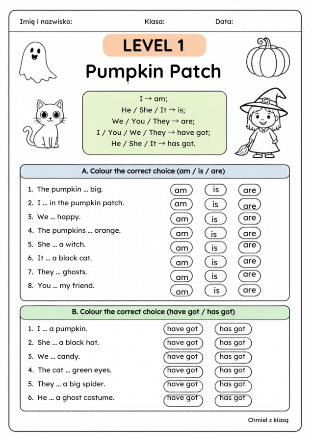 DYNIOWE PUMPKIN DAY klasy 4-8
