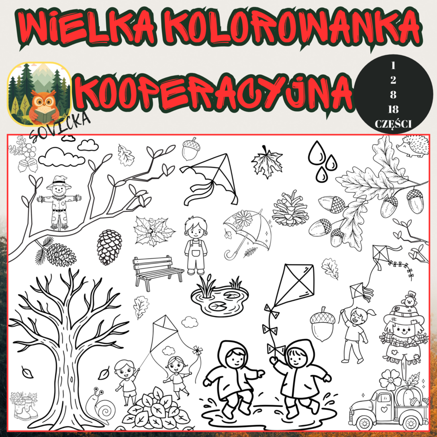 🍂 JESIENNA KOLOROWANKA KOOPERACYJNA
