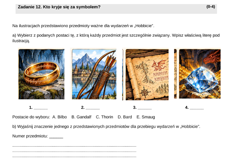 Pakiet materiałów do lektury "Hobbit"