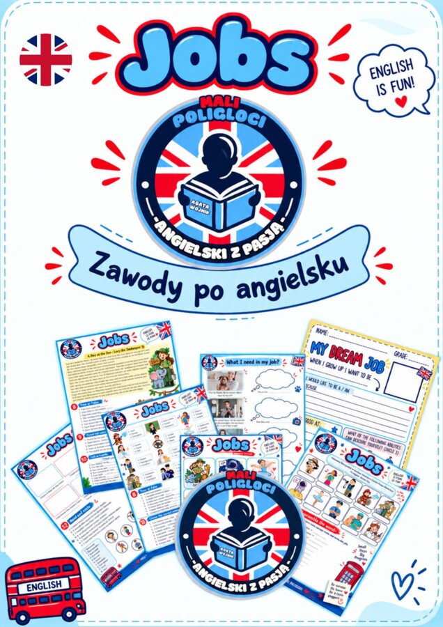 JOBS -Zawody po angielsku 🇬🇧 | Kompletny pakiet ćwiczeń + MEMORY + My Dream Job